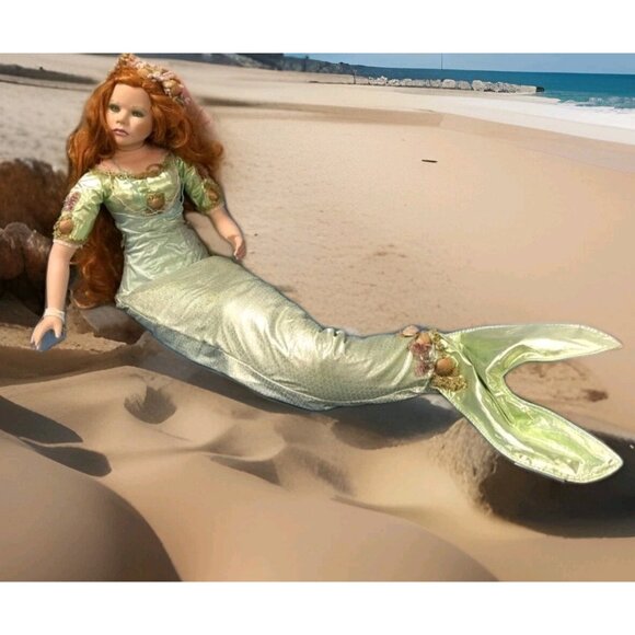 Rare Life Size 62" Fantasia Mermaid Doll Florence Maranuk Showstoppers Vintage - Picture 6 of 8